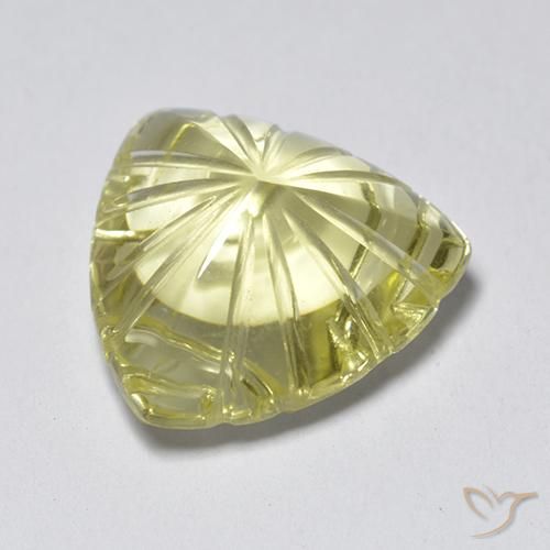 Quartzo Luz amarela Natural 6.45ct, Trilhão, Transparente
