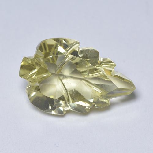 Quartzo Amarelo claro Natural 4.83ct, Forma extravagante, Transparente