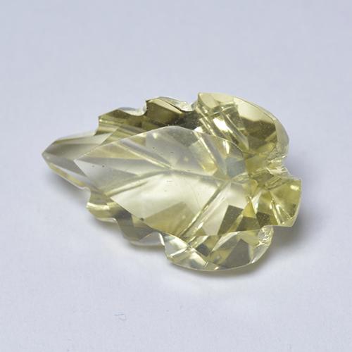 Quartzo Amarelo claro Natural 4.83ct, Forma extravagante, Transparente