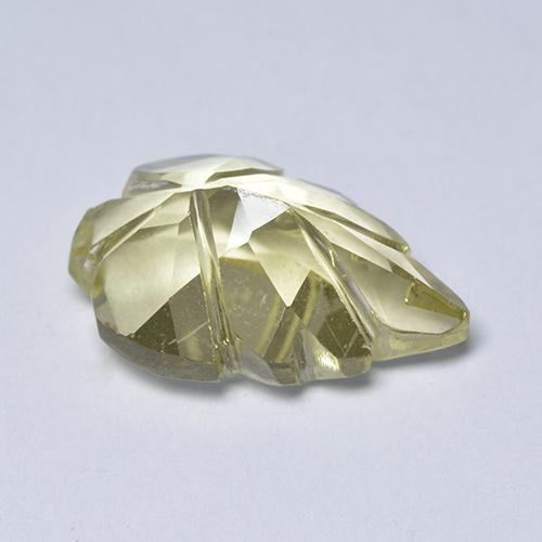 Quartzo Amarelo claro Natural 4.83ct, Forma extravagante, Transparente