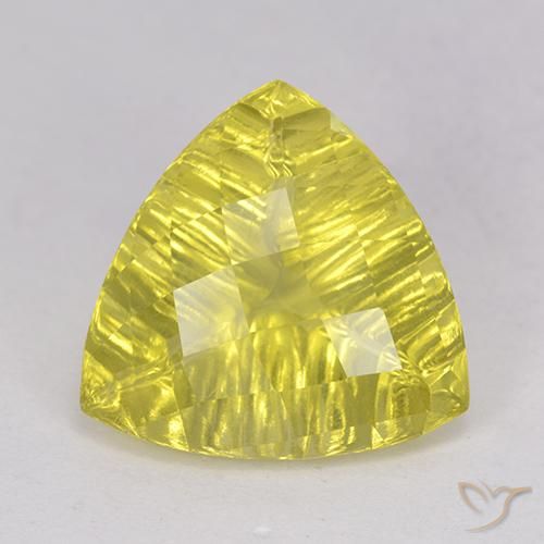 5.51ct Natural Abelha Amarela Quartzo, Trilhão, Transparente