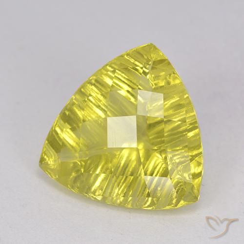 Quartzo Abelha Amarela Natural 5.51ct, Trilhão, Transparente