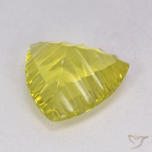 Quartzo Abelha Amarela Natural 5.51ct, Trilhão, Transparente