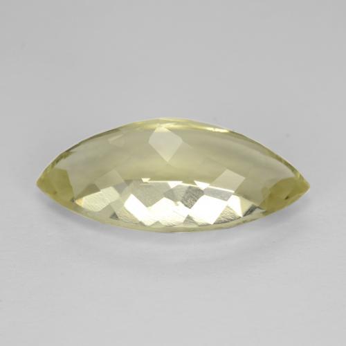 Quartzo amarelo natural 5,31ct, marquise, VVS-VS