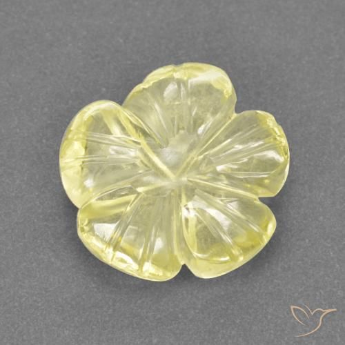 2.63ct Natural Lagoa Amarela Quartzo, Flor cortada, Transparente