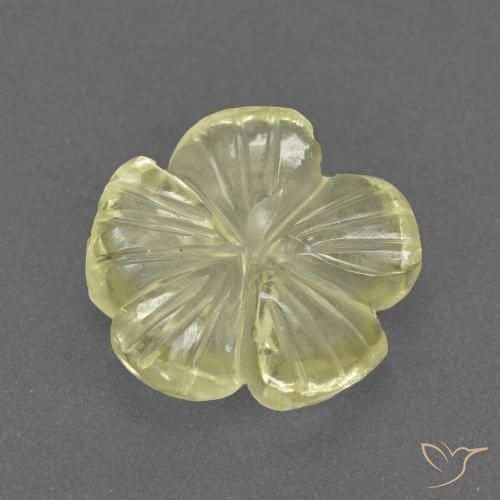 2.73ct Natural Lagoa Amarela Quartzo, Flor cortada, Transparente, Photo A