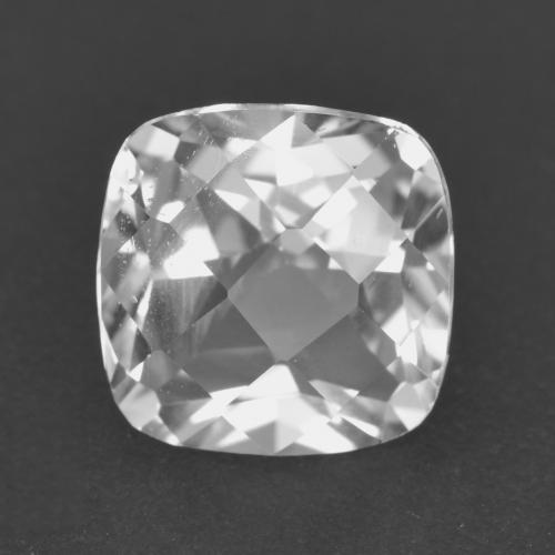 Quartzo Branco Natural 2.63ct, Almofada cortada, VVS-VS