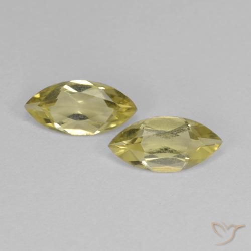 1.26ctw Natural Amarelo claro médio Quartzo, Marquesa, VS