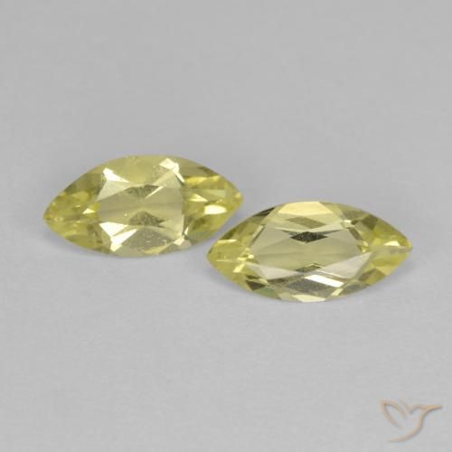 1.21ctw Natural amarelo médio Quartzo, Marquesa, VS