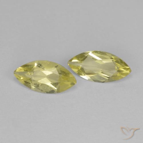 Pedras preciosas de Quartzo amarelo médio natural de 1.21 ct, Marquesa, VS
