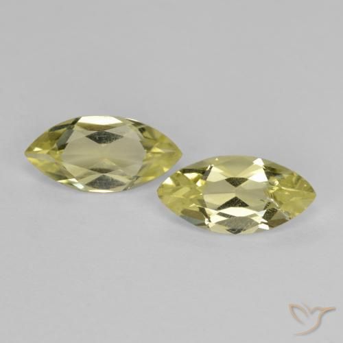 1.32ctw Natural Lagoa Amarela Quartzo, Marquesa, VS