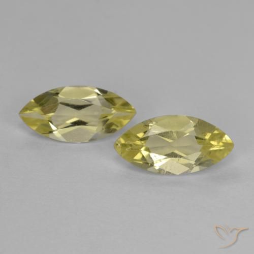 1.36ctw Natural Amarelo claro Quartzo, Marquesa, VS