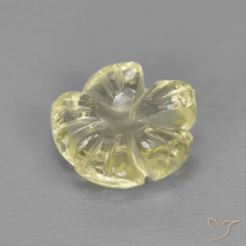Quartzo Amarelo Claro Laguna Natural 1.98ct, Flor cortada, Transparente