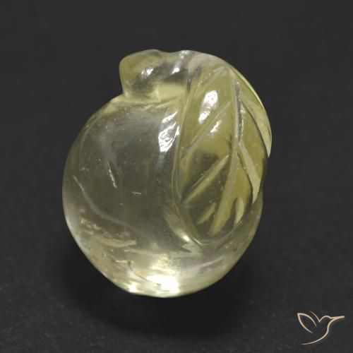 Quartzo Amarelo claro médio Natural 10.58ct, Chique, Transparente