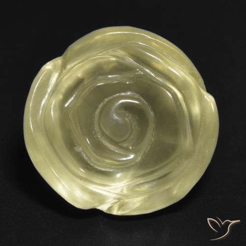 14.63ct Natural Lagoa Amarela Quartzo, Flor cortada, Transparente