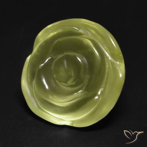 Quartzo Luz amarela Natural 15.74ct, Flor cortada, Transparente