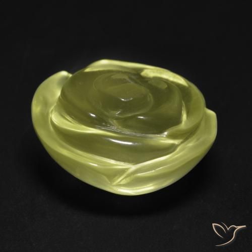 Quartzo Luz amarela Natural 15.74ct, Flor cortada, Transparente