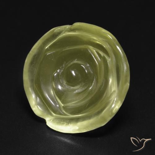 Quartzo Luz amarela Natural 11.13ct, Flor cortada, Transparente