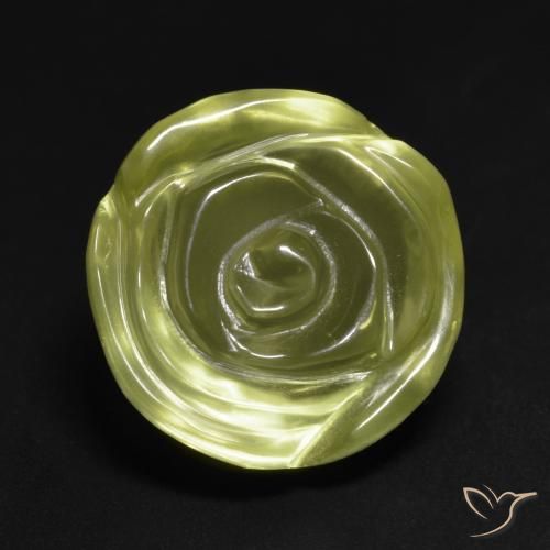 14.89ct Natural amarelo médio Quartzo, Flor cortada, Transparente