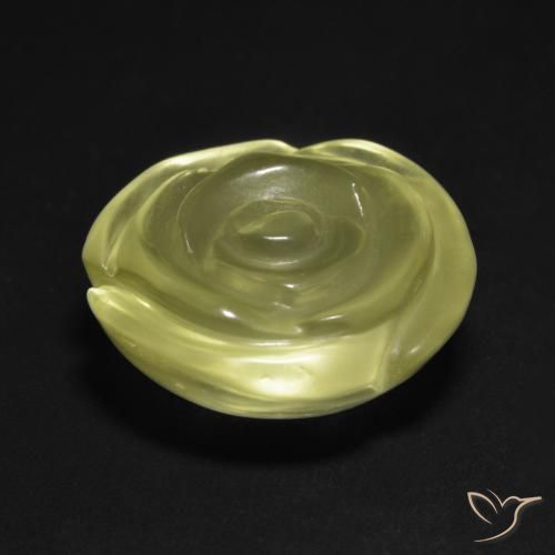 Quartzo Luz amarela Natural 13.20ct, Flor cortada, Transparente