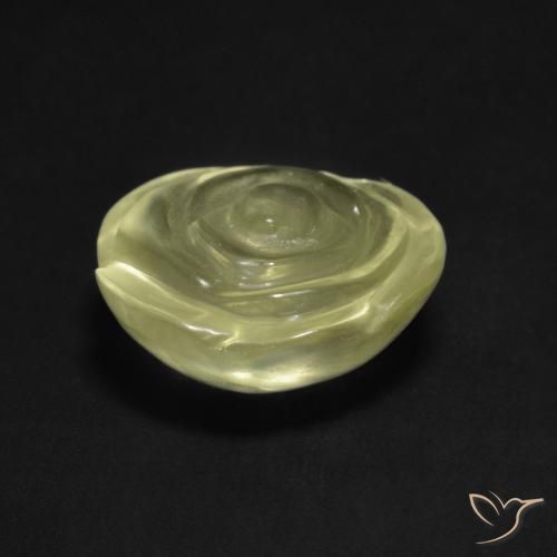 Quartzo Luz amarela Natural 7.82ct, Flor cortada, Transparente