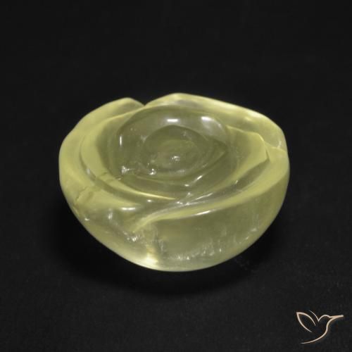 Quartzo Luz amarela Natural 12.75ct, Flor cortada, Transparente