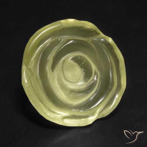Quartzo Luz amarela Natural 9.71ct, Flor cortada, Transparente