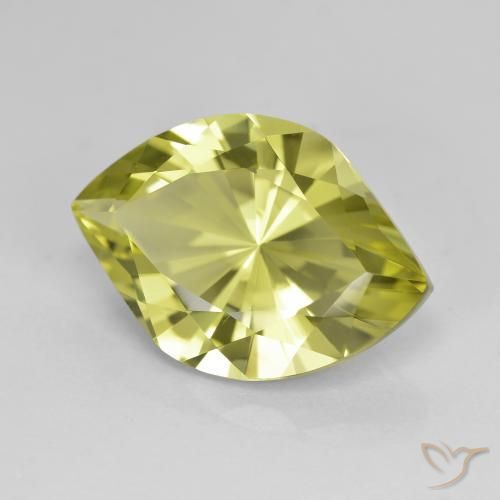 Quartzo Luz verde Natural 6.99ct, Marquesa, VVS