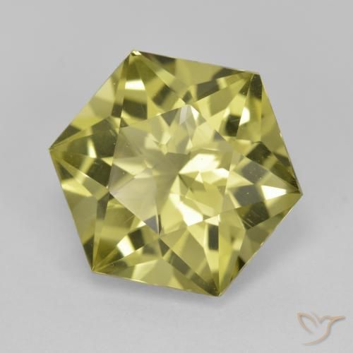 Quartzo amarelo médio Natural 7.26ct, Chique, VVS-VS