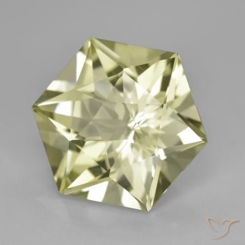 Quartzo Amarelo claro Natural 9.38ct, Chique, VVS-VS