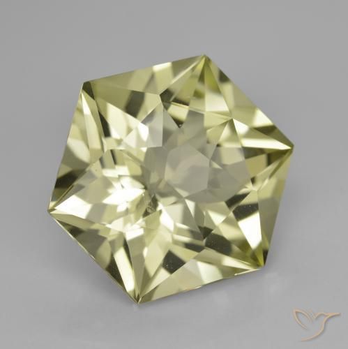 Quartzo Amarelo claro Natural 9.20ct, Chique, VVS-VS