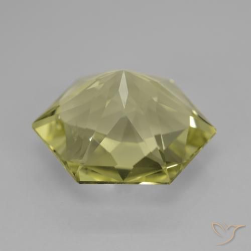 Quartzo Amarelo claro Natural 9.20ct, Chique, VVS-VS