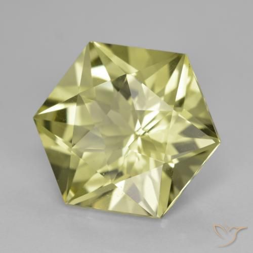 Quartzo amarelo médio Natural 7.57ct, Chique, VVS-VS