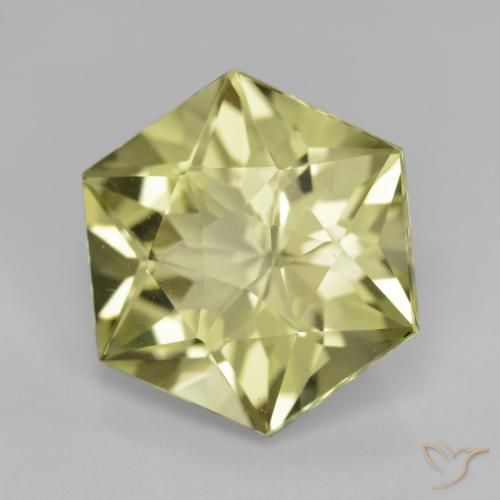 Quartzo amarelo médio Natural 7.69ct, Chique, VVS