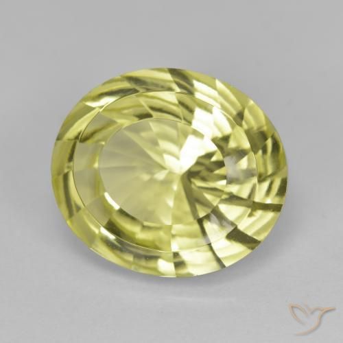 Quartzo amarelo médio Natural 6.98ct, oval, VVS