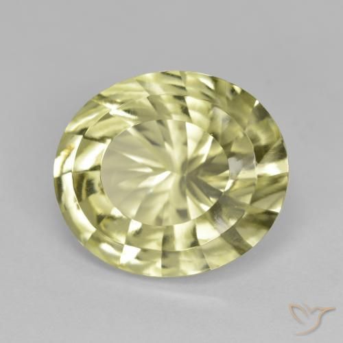 Quartzo amarelo médio Natural 6.69ct, oval, VVS