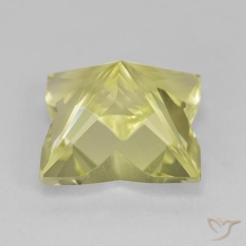 Quartzo Amarelo Esverdeado Claro Natural 4.25ct, Chique, VVS