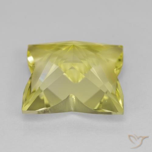 Quartzo amarelo médio Natural 6.88ct, Chique, VVS