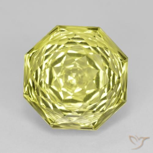 9.99ct Natural Limão amarelo Quartzo, Corte Esmeralda, VS
