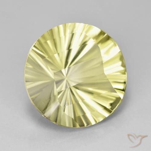 Quartzo Luz amarela Natural 8.64ct, Redondo, VVS