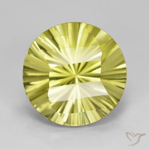 8.84ct Natural amarelo médio Quartzo, Redondo, VVS