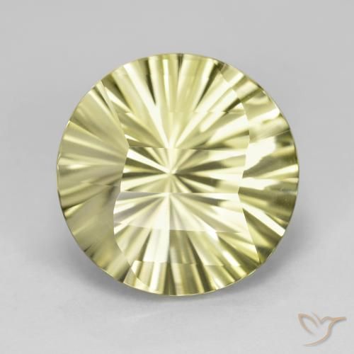 8.46ct Natural Luz amarela Quartzo, Redondo, VVS, Photo A