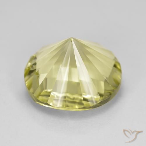 Quartzo Luz amarela Natural 8.46ct, Redondo, VVS