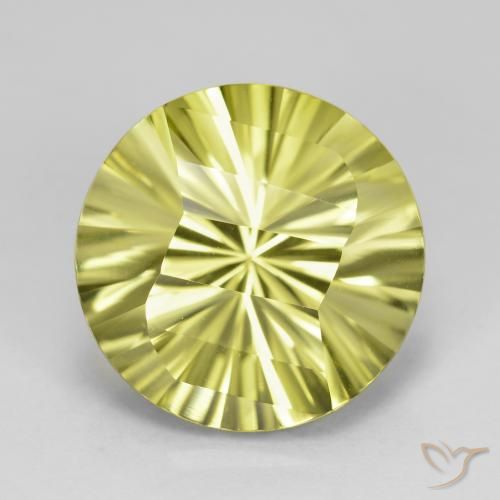 9.03ct Natural amarelo médio Quartzo, Redondo, VVS