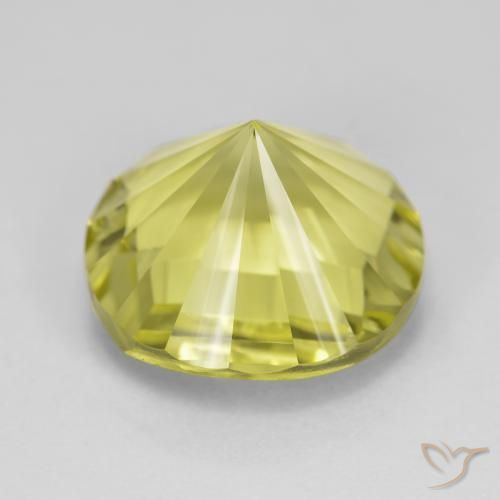 Quartzo amarelo médio Natural 9.03ct, Redondo, VVS