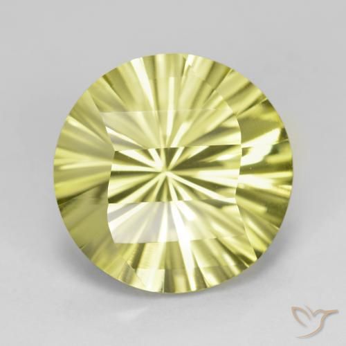 8.22ct Natural amarelo médio Quartzo, Redondo, VVS