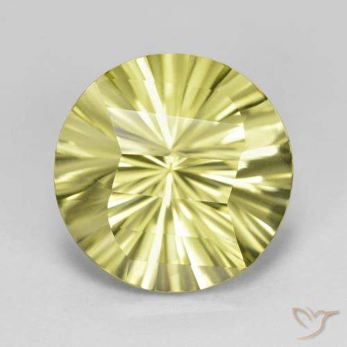 8.65ct Natural amarelo médio Quartzo, Redondo, VVS