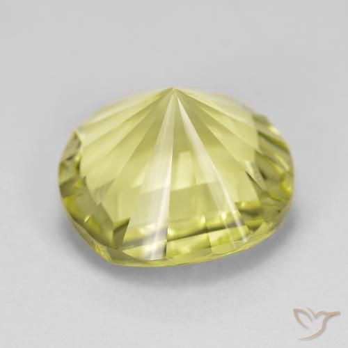 Quartzo amarelo médio Natural 8.65ct, Redondo, VVS
