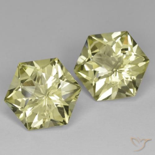 Pedras preciosas de Quartzo Amarelo esverdeado natural de 18.32 ct, Chique, VVS-VS