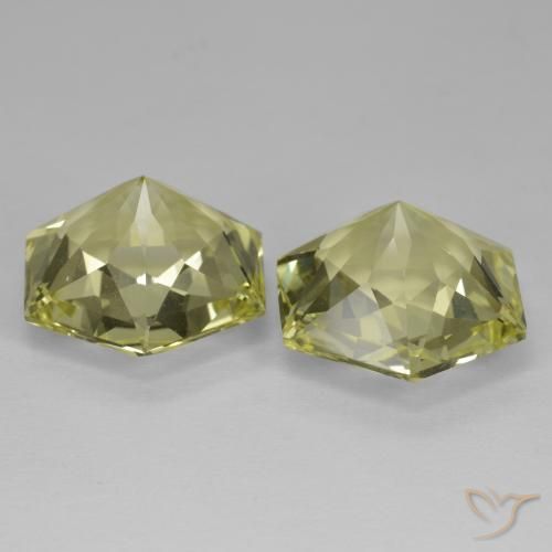 Pedras preciosas de Quartzo Amarelo esverdeado natural de 18.32 ct, Chique, VVS-VS
